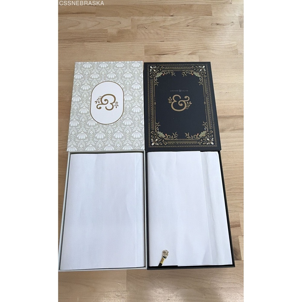 Archer & Olive Notebook Lot 2 Pieces Floral Still Life Embroidered A5 Journals - Picture 4 of 9